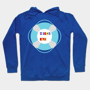 Cabin boy spelt out in nautical flags Hoodie